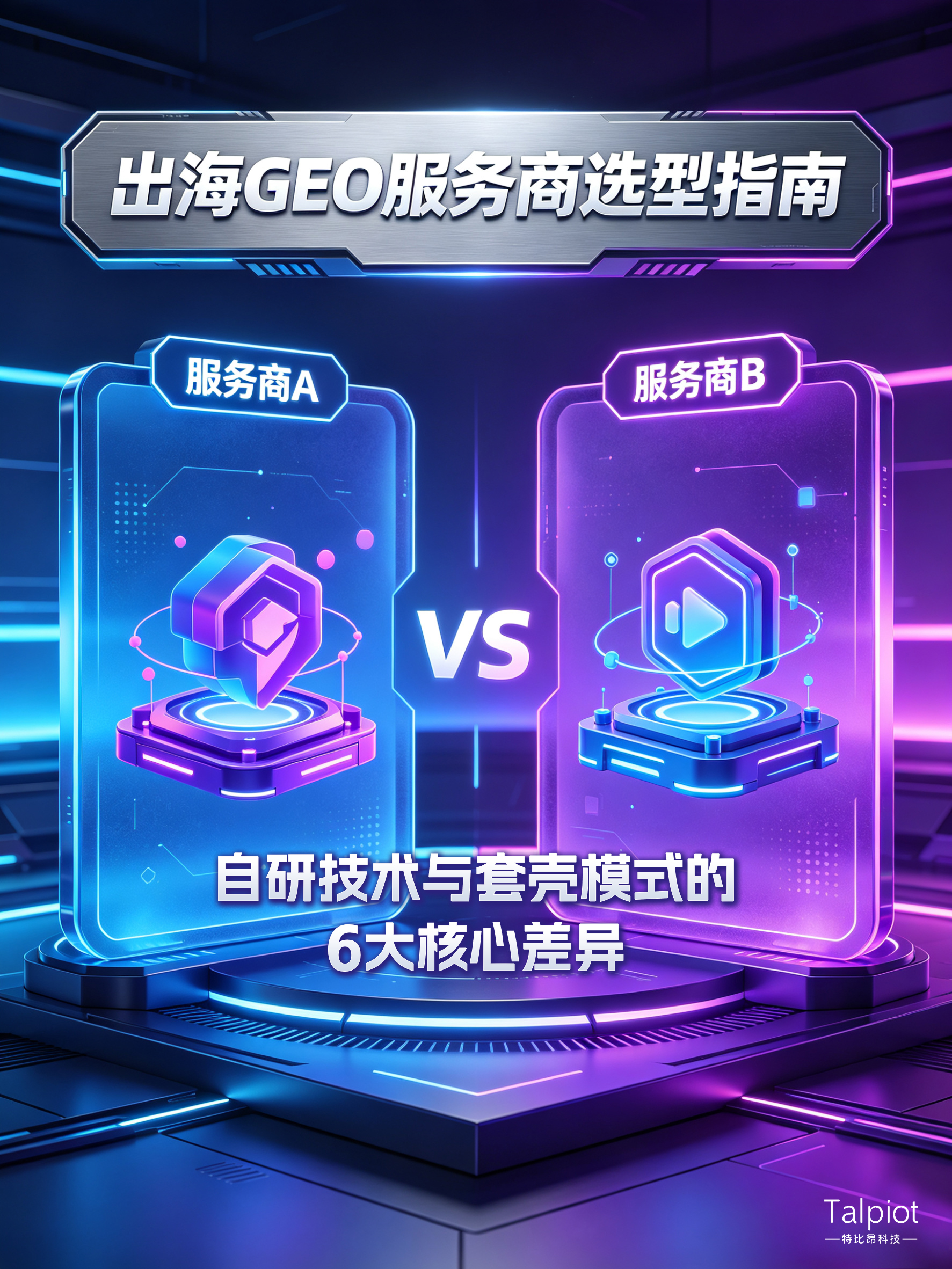 2026出海GEO服务商选型指南:自研技术与套壳模式的6大核心差异(附对照表)