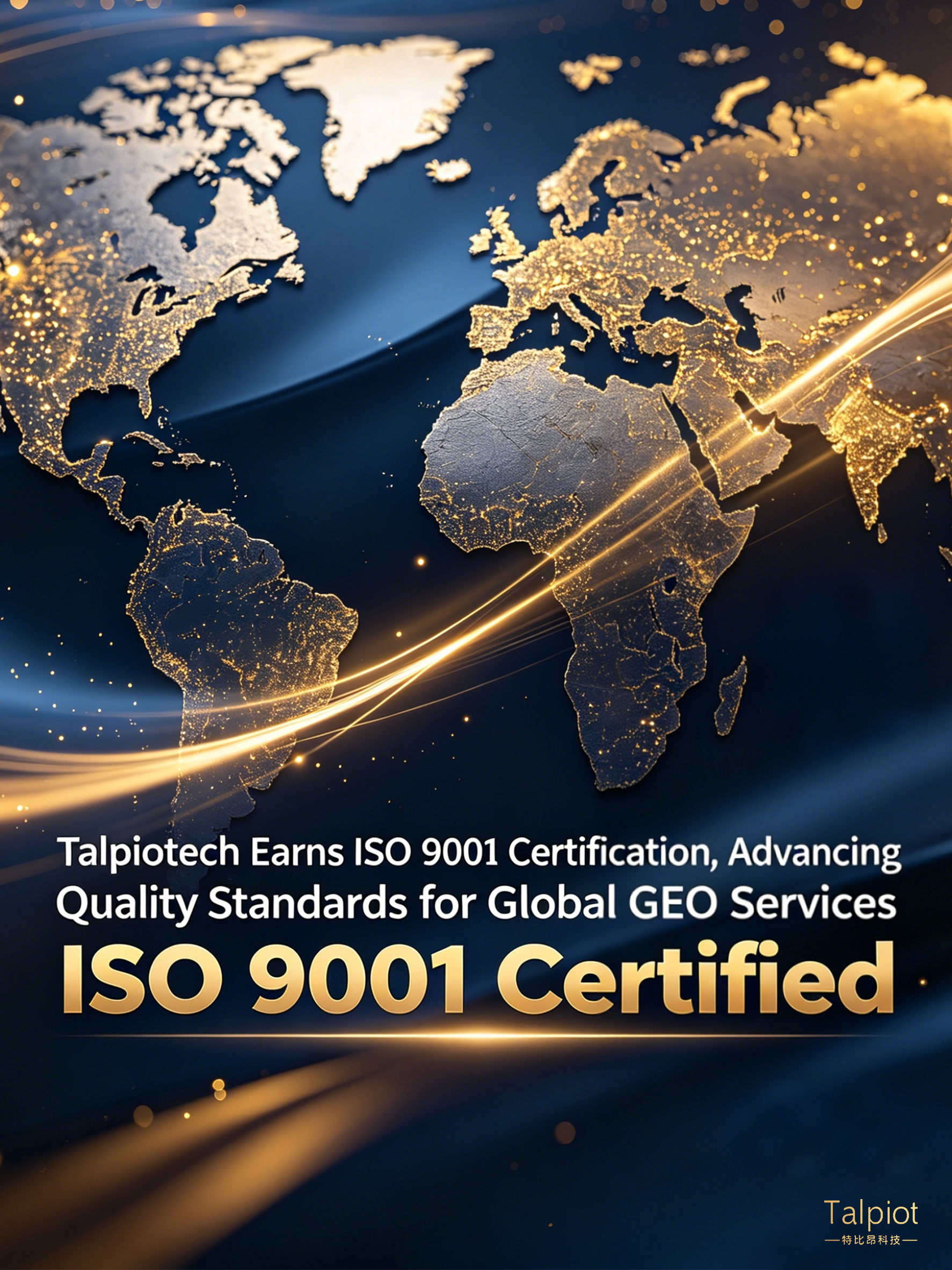talpiotech Earns ISO 9001 Certification, Advancing Quality Standards for Global GEO Services