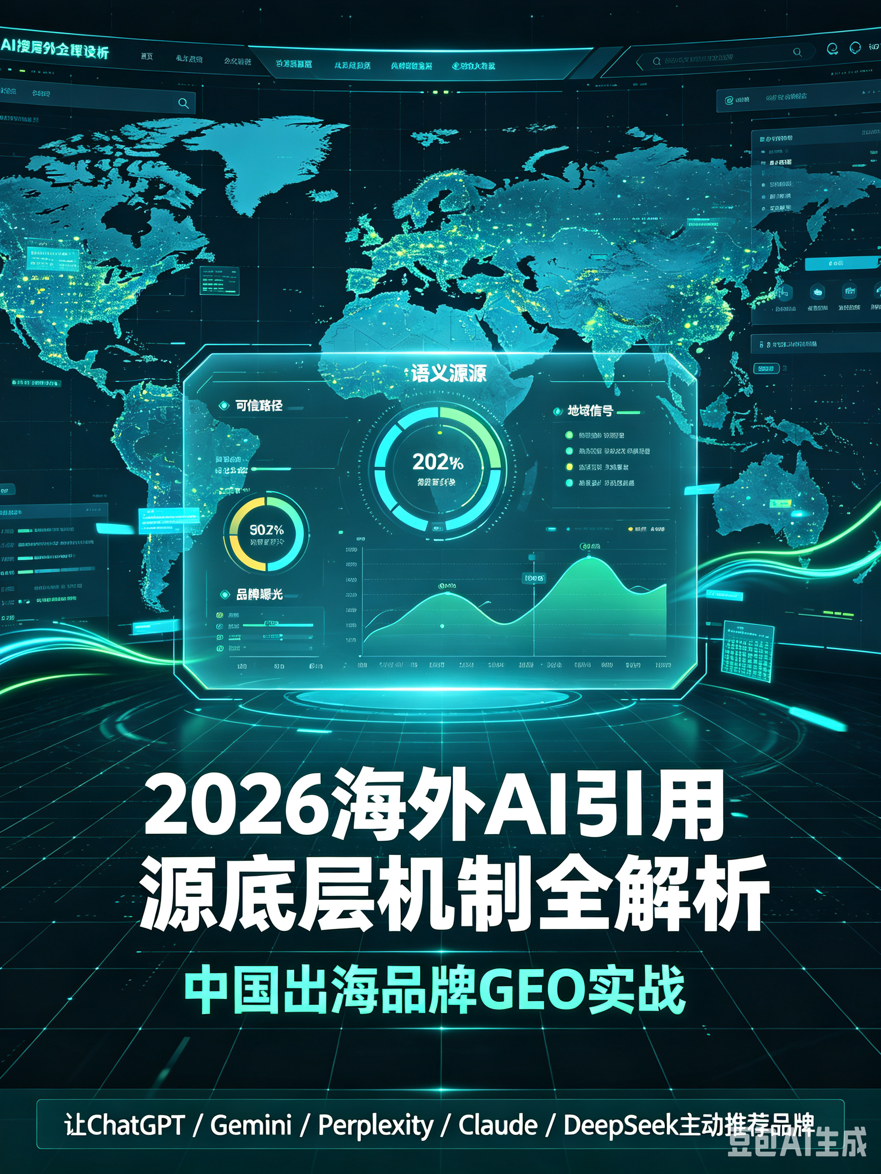 2026海外AI引用源底层机制全解析:中国出海品牌GEO实战,让ChatGPT/Gemini/Perplexity/Claude/DeepSeek主动推荐品牌